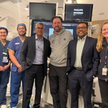 Austin Health's Interventional Radiology team with patient Luke Johnston